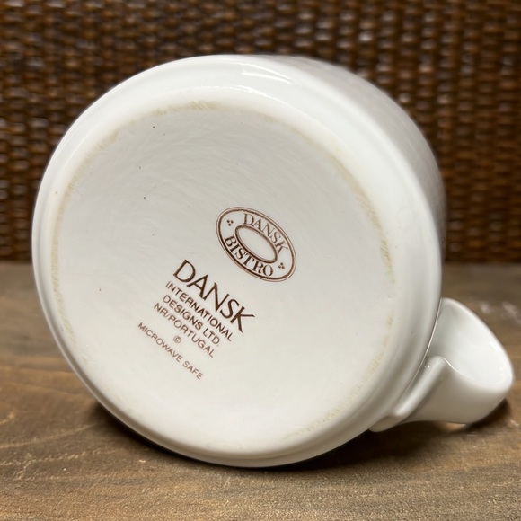 Dansk Bistro Christianshavn Blue - Vintage Cream & Sugar Jar Lid Set NWOT - Picture 10 of 16